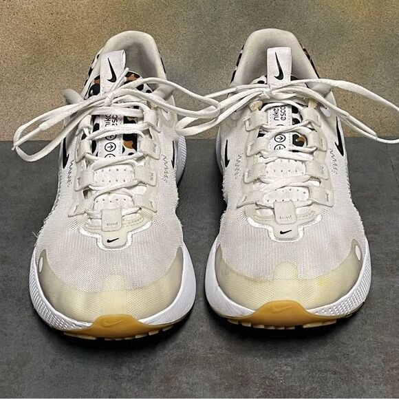 Nike React Escape Run DM3083-100 White Leopard Women's Running Shoes Size 7M - Picture 5 of 16